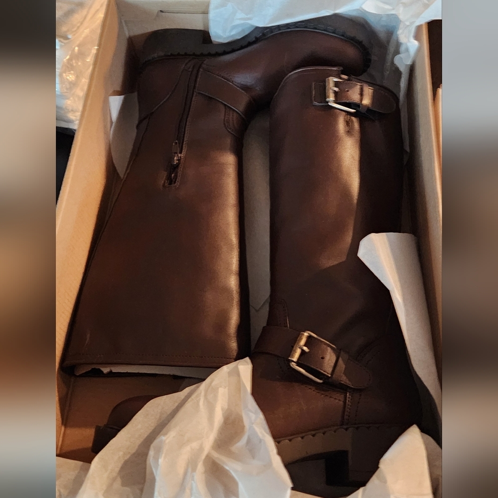 Steve Madden - Erma Boots Brown Leather - Size 7 - Picture 4 of 4